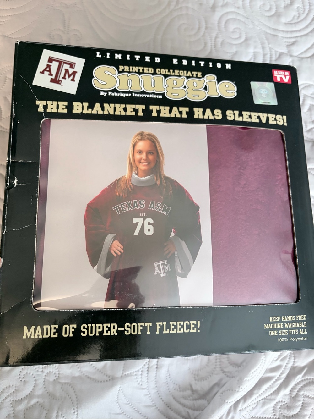 Texas A&M Maroon Snuggie® Sleeve Blanket - Limited Edition